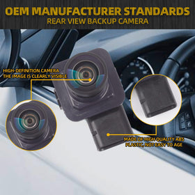 Dasbecan rear view camera mounting step, precise fit for Ford Flex 2013-2019.