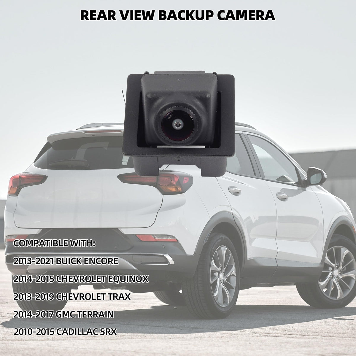 Dasbecan rear view camera for GMC Terrain 2014-2017 improves reverse view.