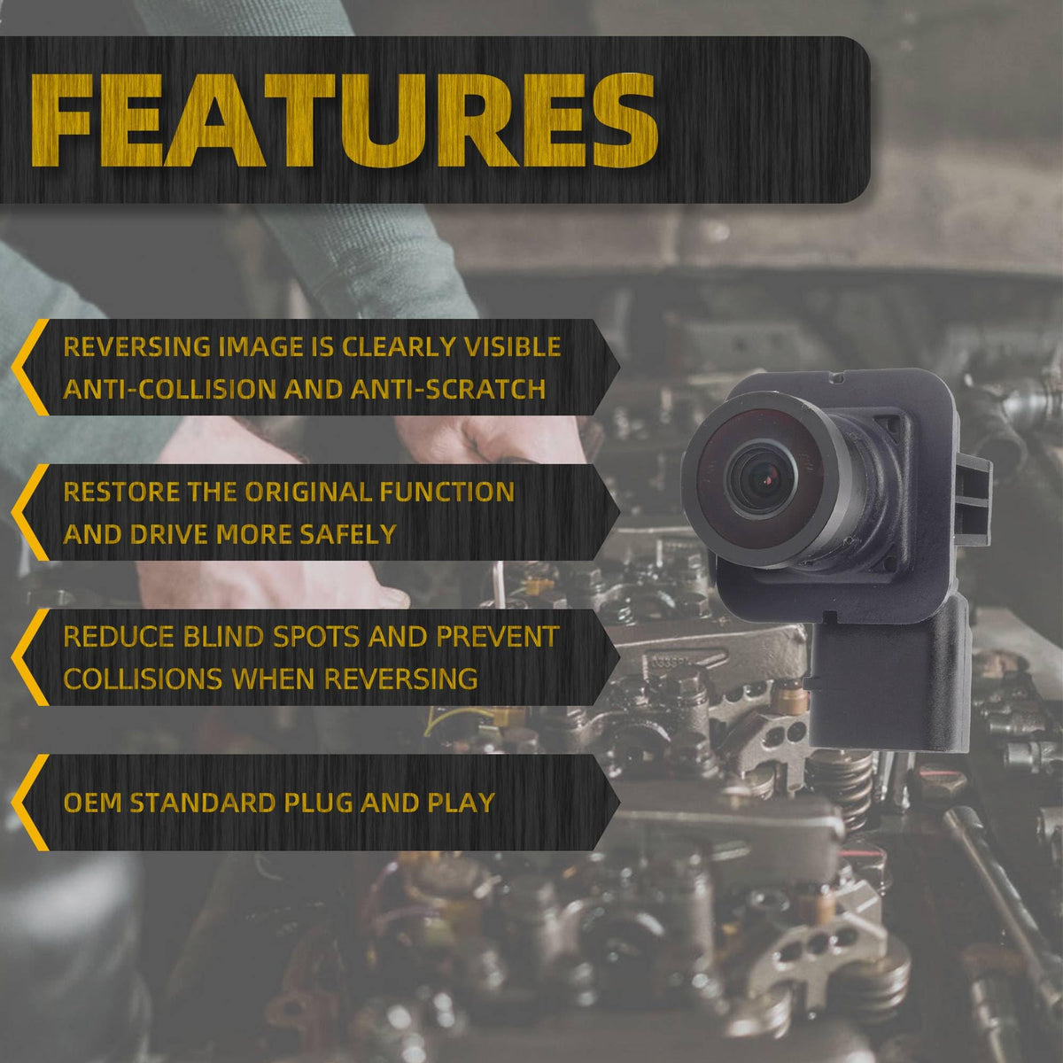 Dasbecan side profile mounting bracket shows secure OE-style fit and durability