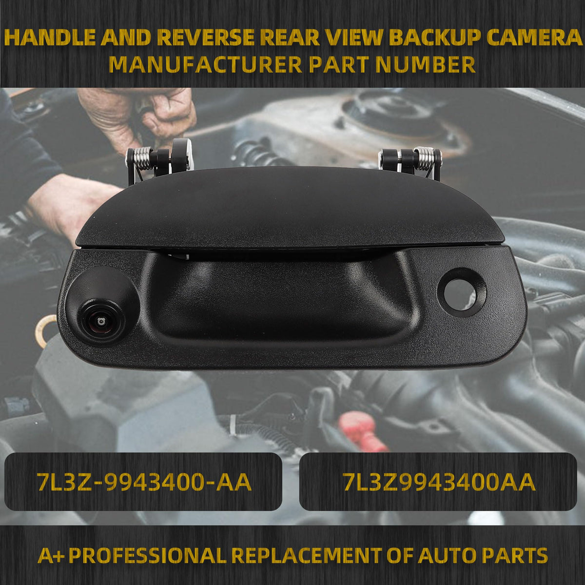 Dasbecan backup camera integrated in tailgate handle for Ford F-Series (1999-2007) safety