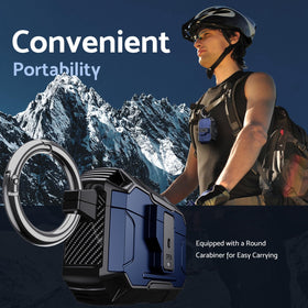 DASFOND Armor AirPods Pro 2 case includes a carabiner for outdoor portability.