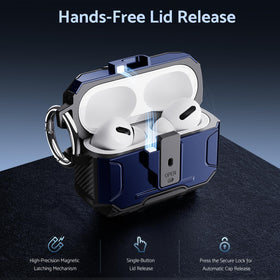 DASFOND Armor AirPods Pro 2 case features thickened corners for improved impact resistance.