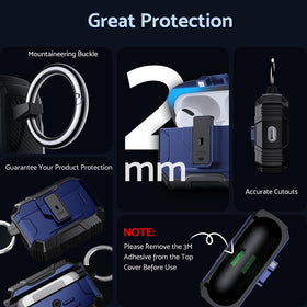 DASFOND Armor AirPods Pro 2 case shows a visible LED during charging.