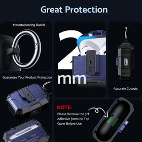 DASFOND Armor AirPods 4 case shows charging status via front LED.