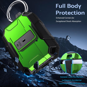 DASFOND Armor AirPods Pro 2 dust-cap protection keeps the charging port clean.