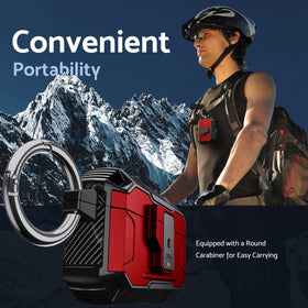 DASFOND Armor AirPods Pro 2 case includes carabiner for on-the-go portability