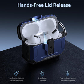 DASFOND Armor AirPods Pro case includes a dust cap to keep ports clean.
