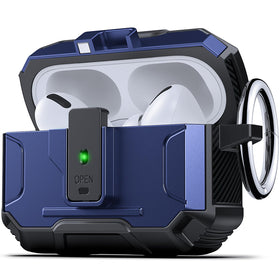 DASFOND Armor AirPods Pro case with front LED visible for charging status.