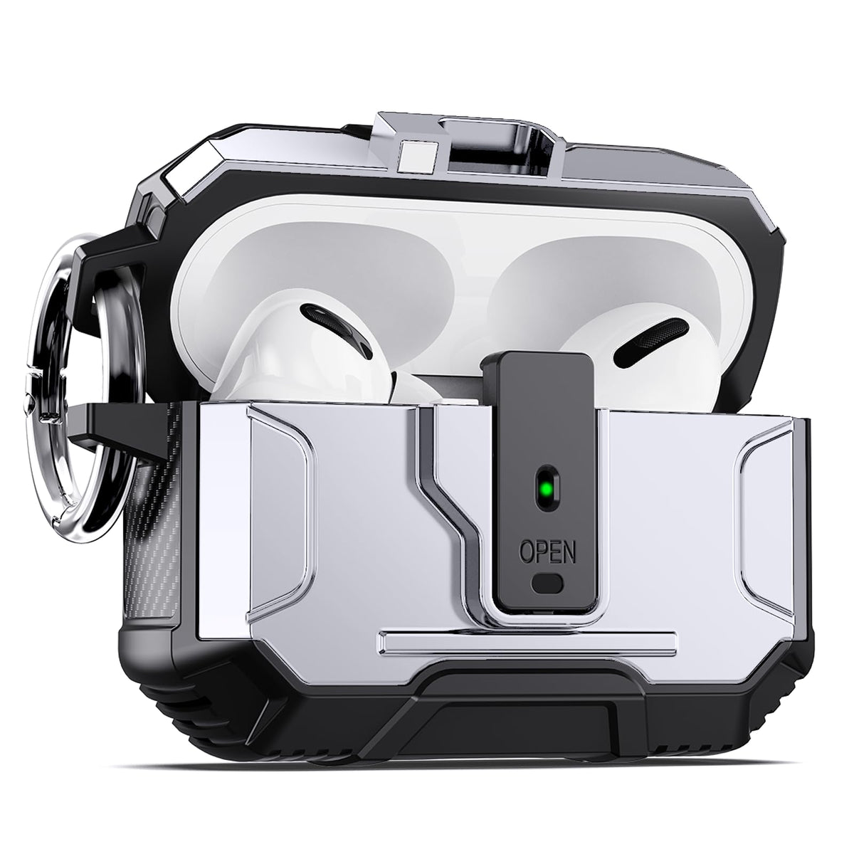 DASFOND Armor AirPods Pro 2 case showing full-body shockproof protection for daily use.
