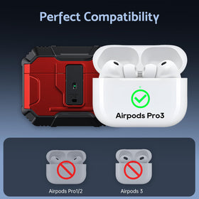 DASFOND Armor AirPods Pro 3 case with thickened corners for impact absorption