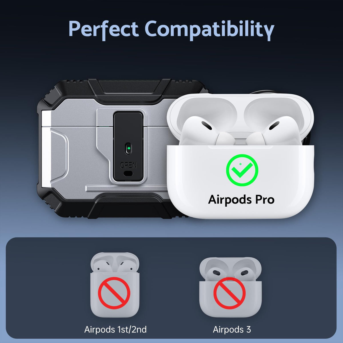 DASFOND Armor AirPods Pro case provides full protection with precise fit
