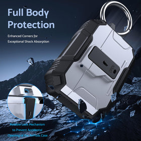 DASFOND Armor case with magnetic lid demonstrates effortless access and secure closure