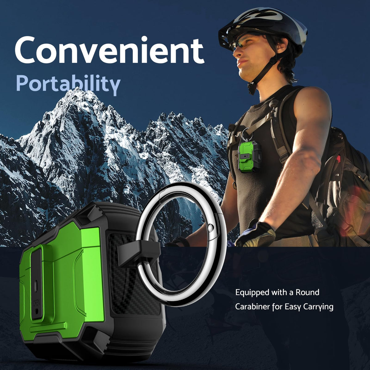 DASFOND Armour AirPods Pro 3 case, LED visible, charging status at a glance