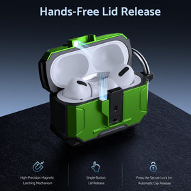 DASFOND Armour AirPods Pro 3 case, port dust cap, keeps charging port clean