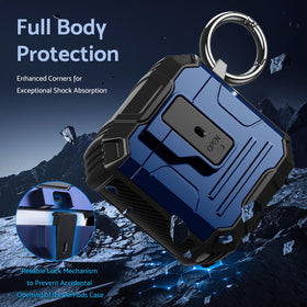 DASFOND AirPods case with dust cap design keeps charging port clean during daily use