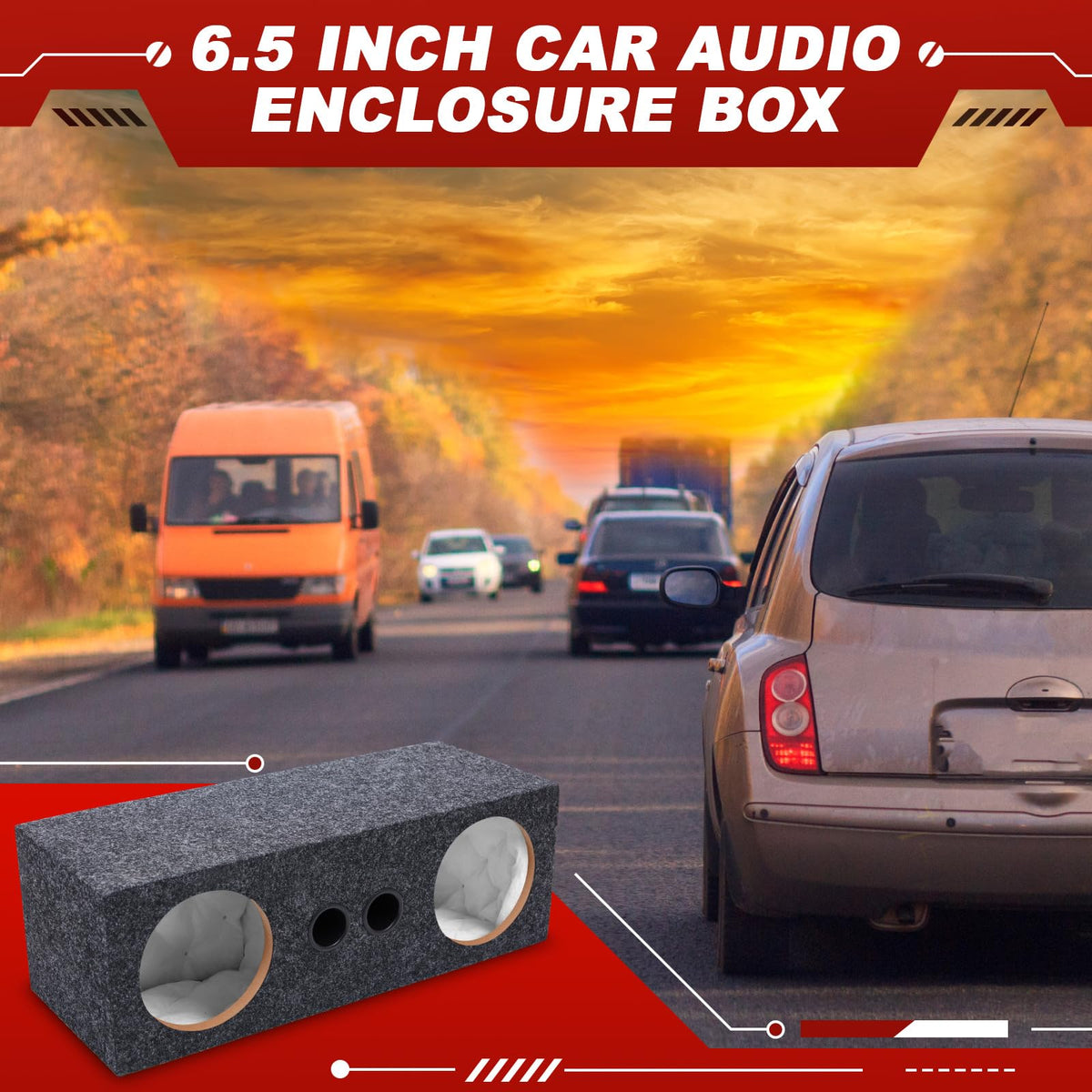 Datanly high-density fiberboard provides stable, accurate sound reproduction.
