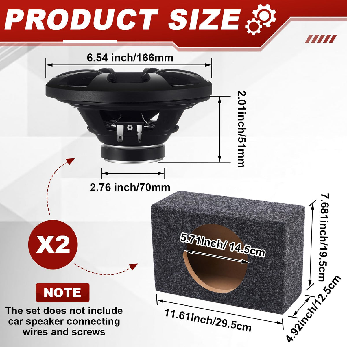 Datanly speaker boxes enclosure boosts bass for a tidy setup.