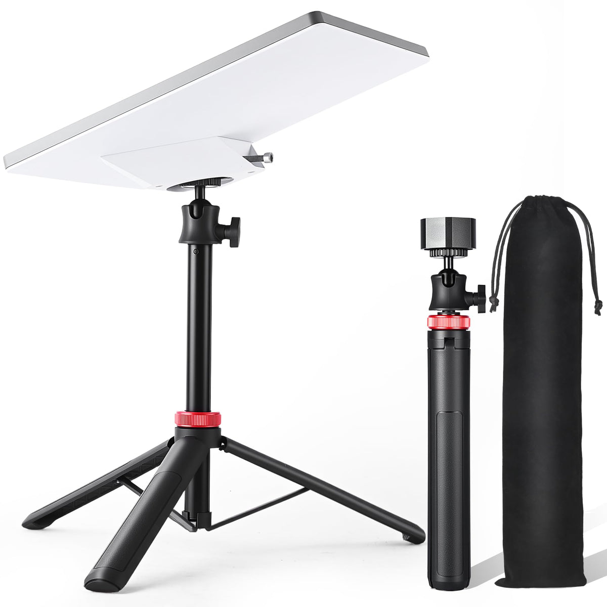 Datop Starlink Mini Tripod Mount secured for outdoor use with steady base.