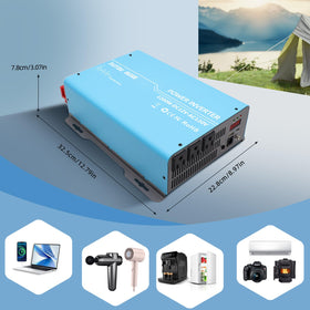 DATOUBOSS 2400W inverter durable aluminum housing protects the unit during travel