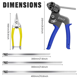 DAU stainless steel tie close-up showing 304 finish, resists corrosion