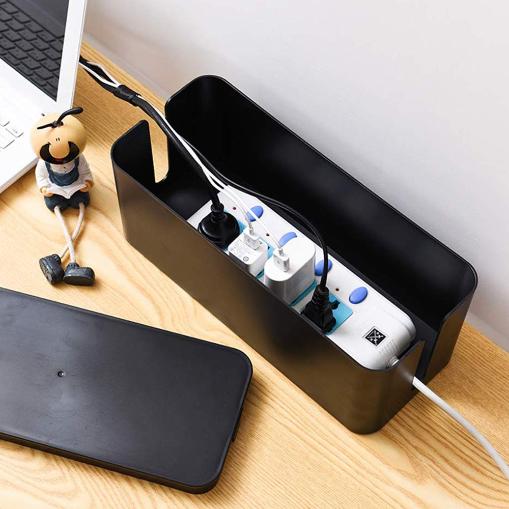 Davimaxium box features wire cutouts for easy cable routing.