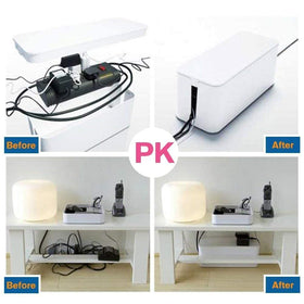 Davimaxium medium cable box tidies desk cords and devices