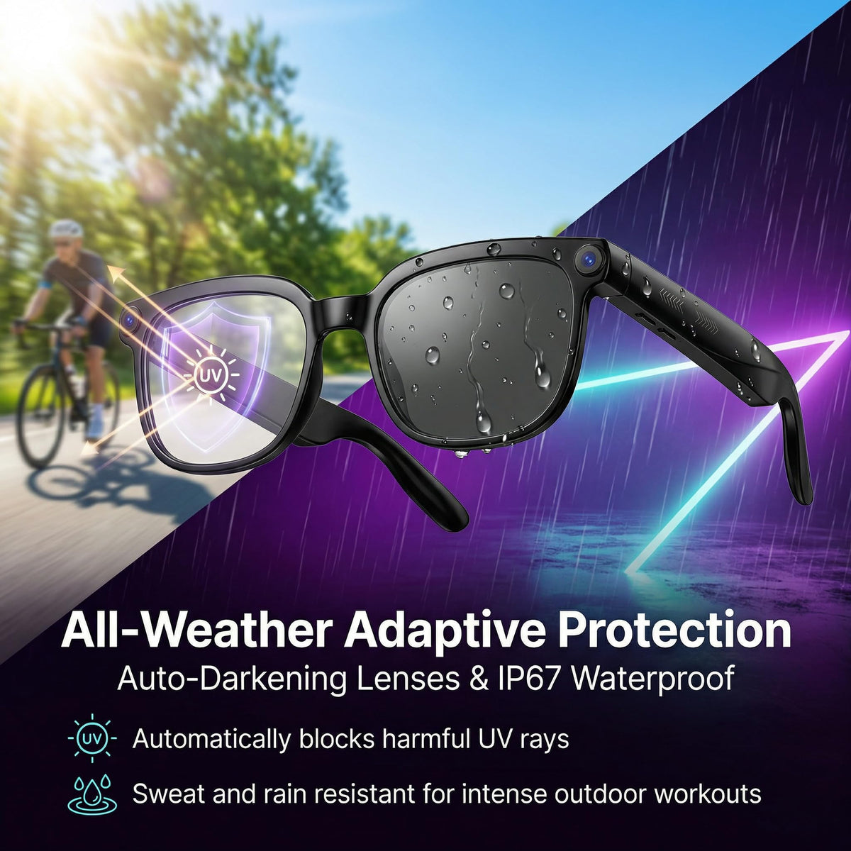 DaxinSanXin AI Smart Glasses 8 hour battery for all day use