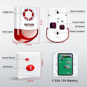 Daytech security kit for home, office, hotel, or school