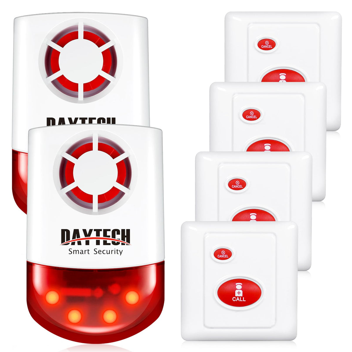 Daytech strobe siren outdoor indoor unit with flashing alert for enhanced security.