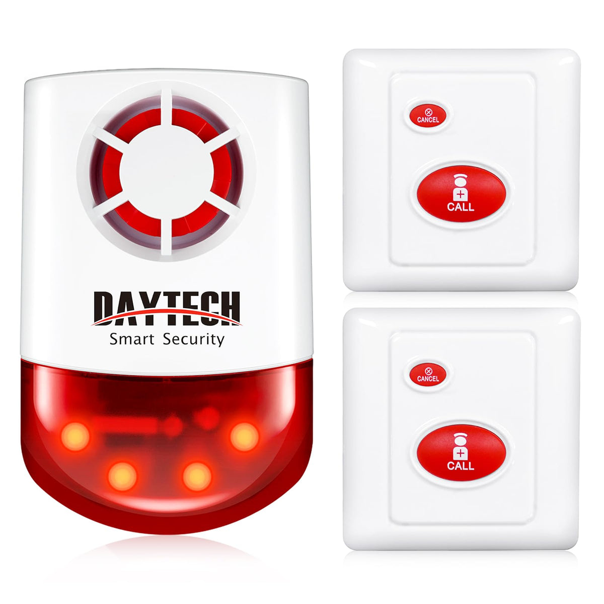 Daytech wireless emergency siren 120dB with strobe for rapid alert