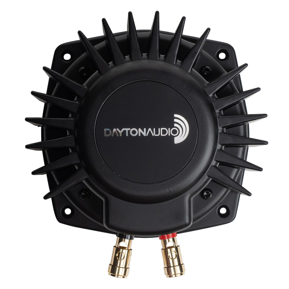 Dayton Audio BST-1 shaker on couch delivers immersive tactile bass.