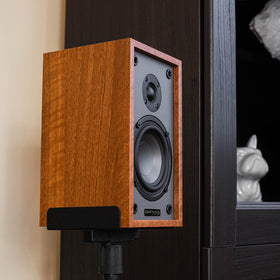 Dayton Audio Classic B40 back panel shows simple passive wiring for easy amp pairing.