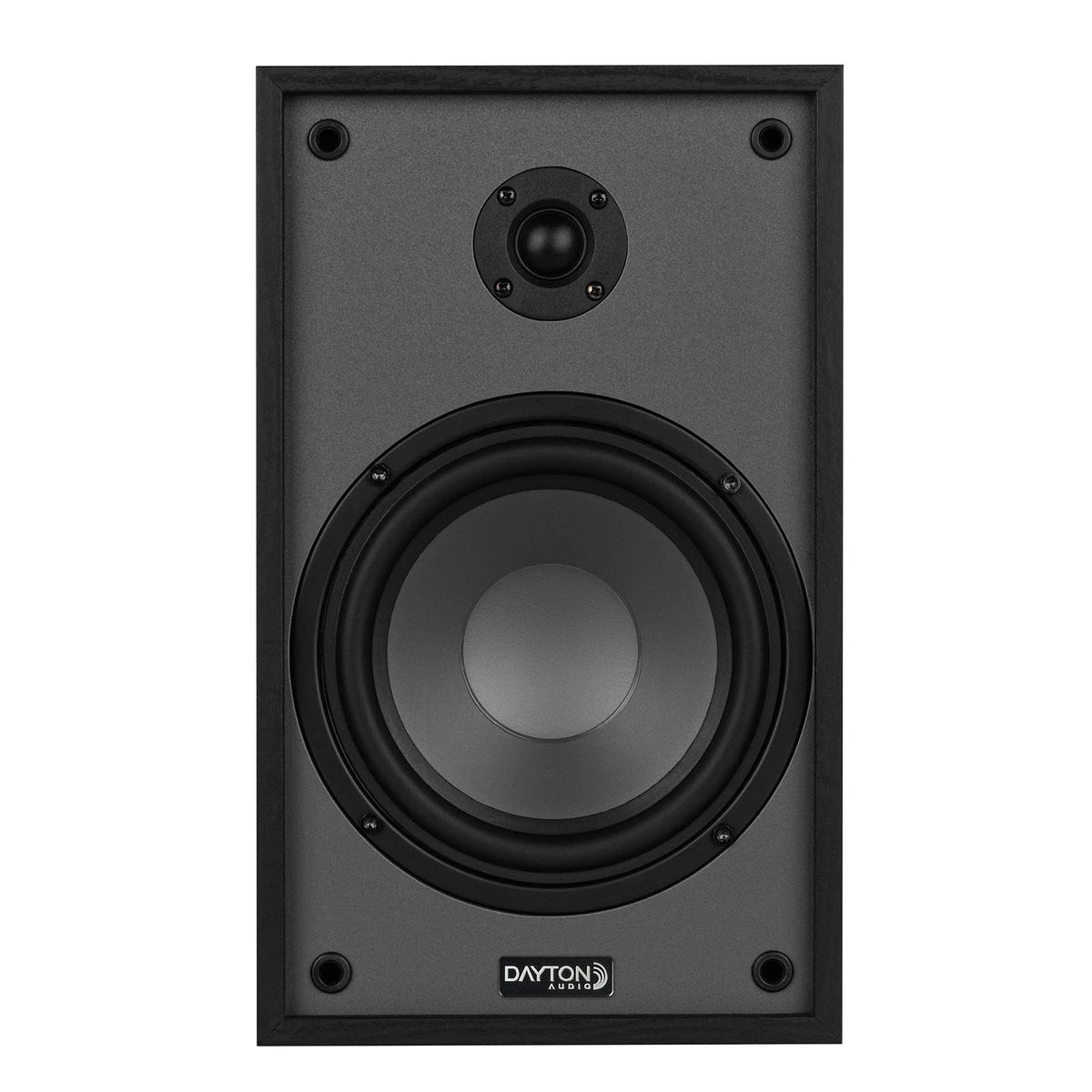 Dayton Audio Classic B65 black veneer cabinet adding warm style to room