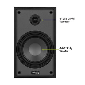 Dayton Audio Classic B65 side profile in compact bookshelf form