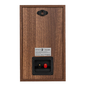 Dayton Audio Classic B65 wood veneer cabinet adds warmth.