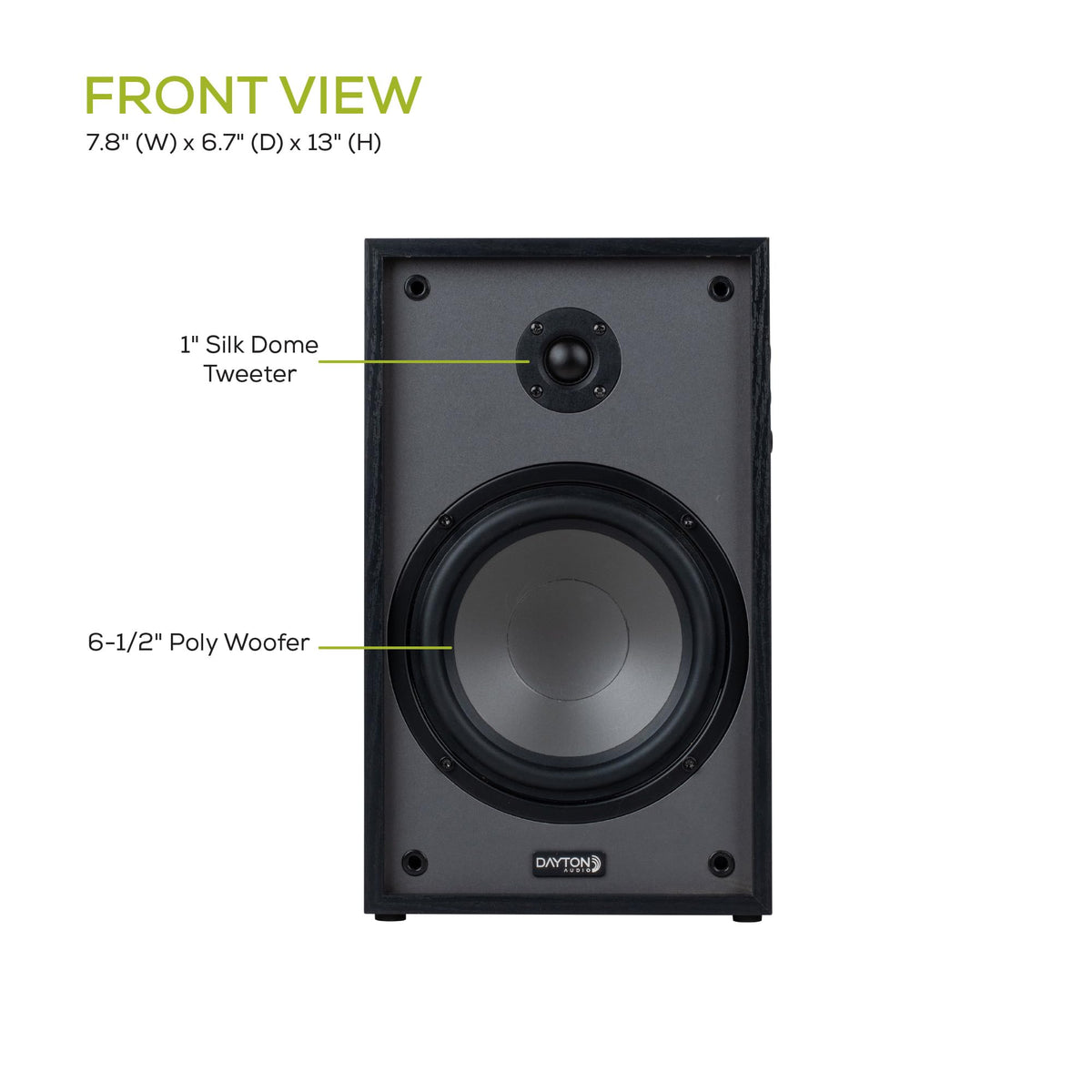 Back panel with Bluetooth 5.0 and RCA inputs for flexible setup.