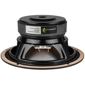 Dayton Audio DA175-8 close-up of aluminum cone and composite dustcap for low distortion