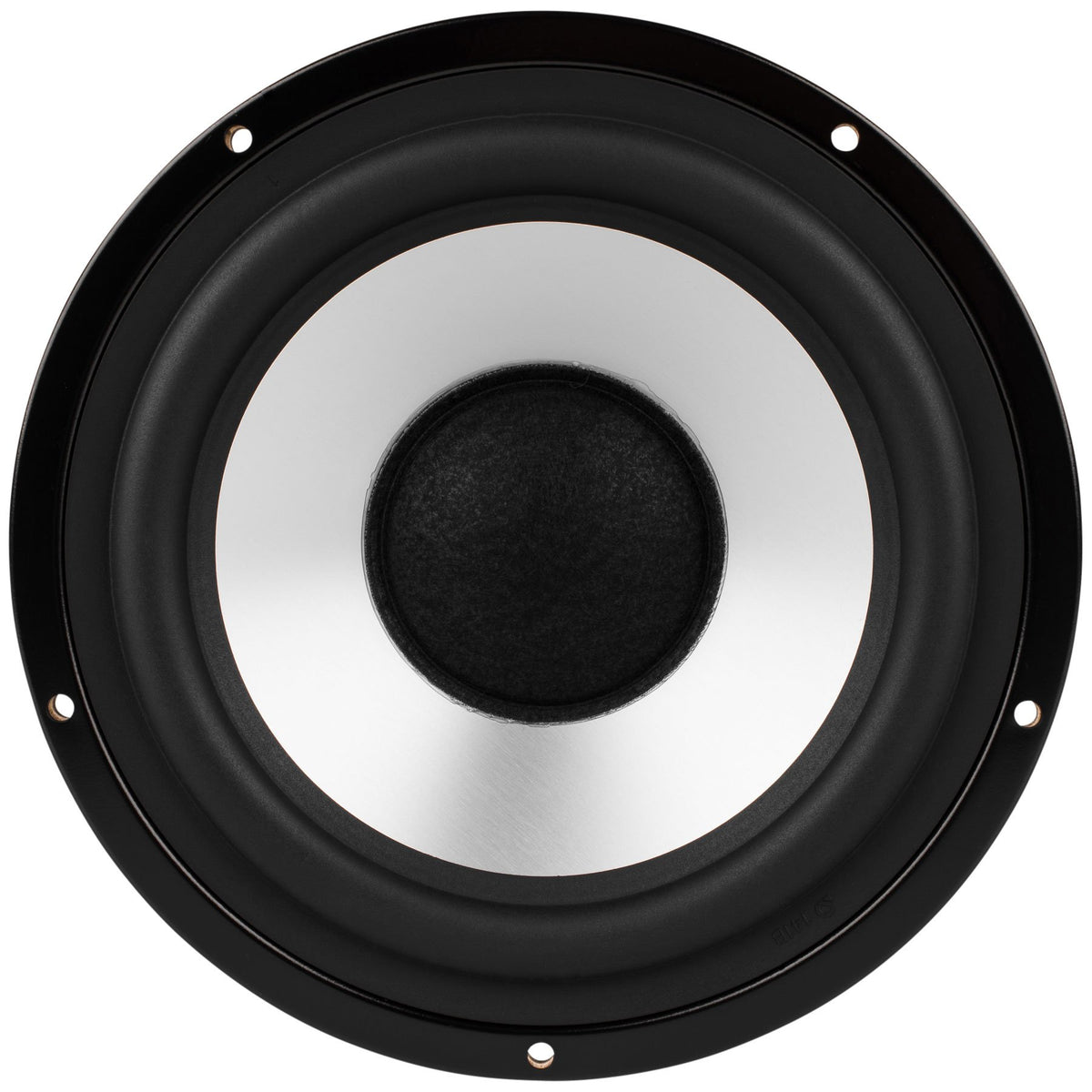 Dayton Audio DA175-8 side profile of stamped steel frame for secure mounting