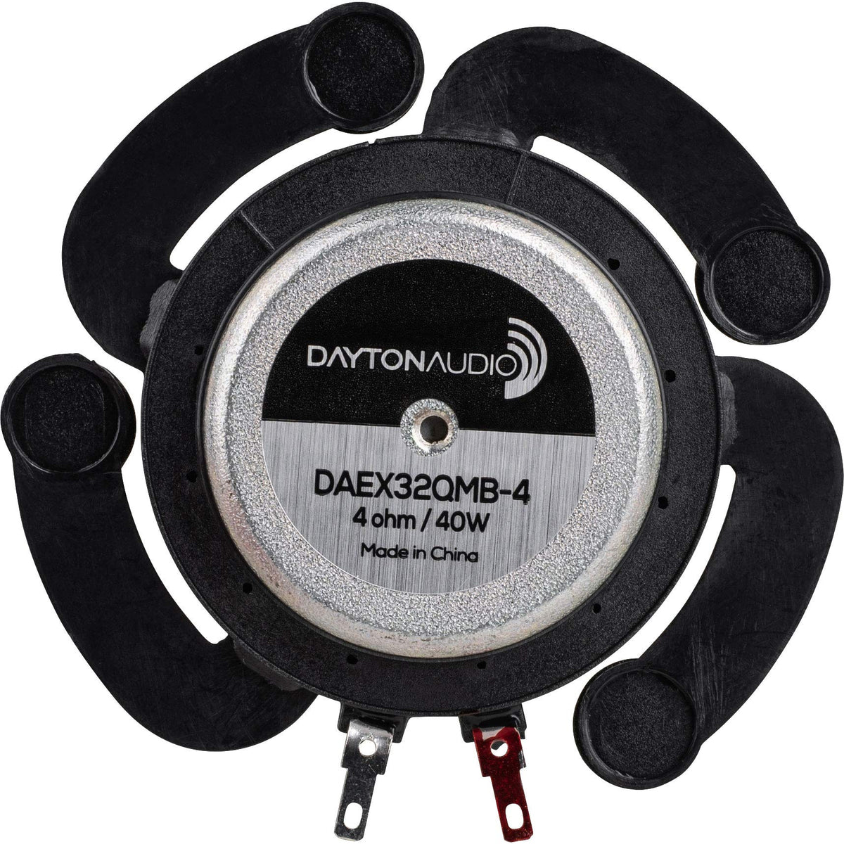 Dayton Audio DAEX32QMB-4 rare-earth neodymium magnet enhances sensitivity.