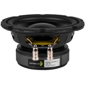 Dayton Audio DCS165-4 front view showing mounting and label, demonstrates compact integration