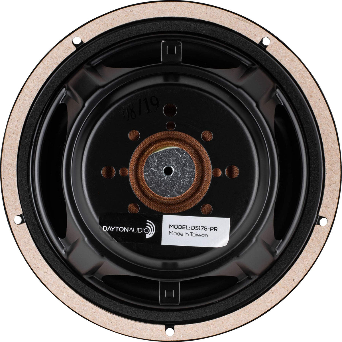 Dayton Audio DS175-PR M5 mounting hole enables flexible tuning with weights.