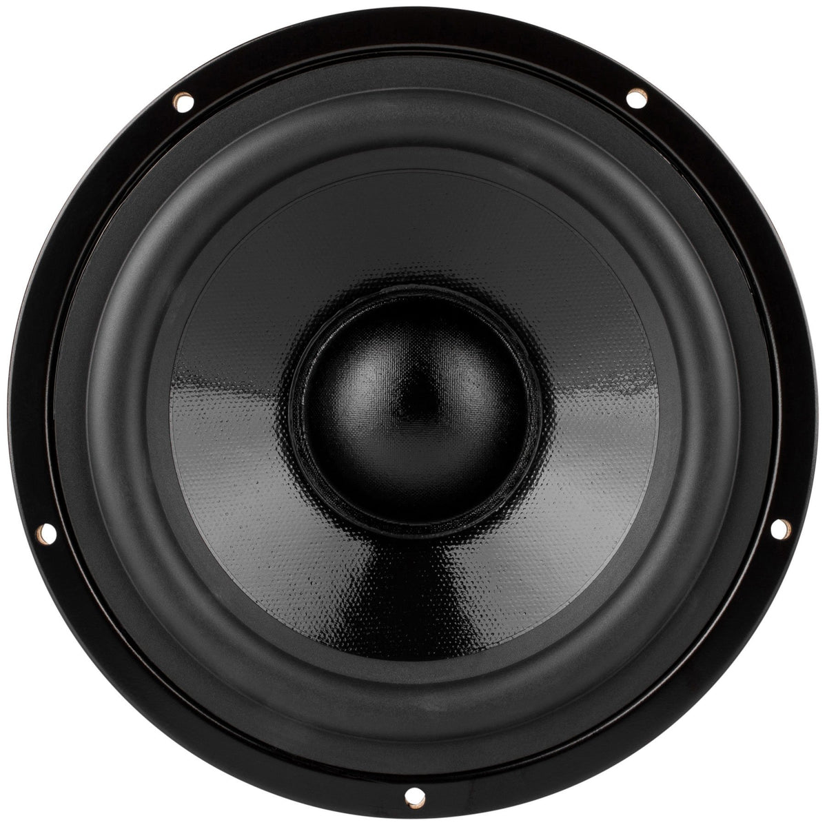 Dayton Audio DS175-PR stamped frame with rear spider for stable performance.