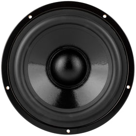 Dayton Audio DS175-PR stamped frame with rear spider for stable performance.