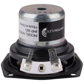 Dayton Audio ND65-8 cone detail showing rubber edge and durable aluminum cone