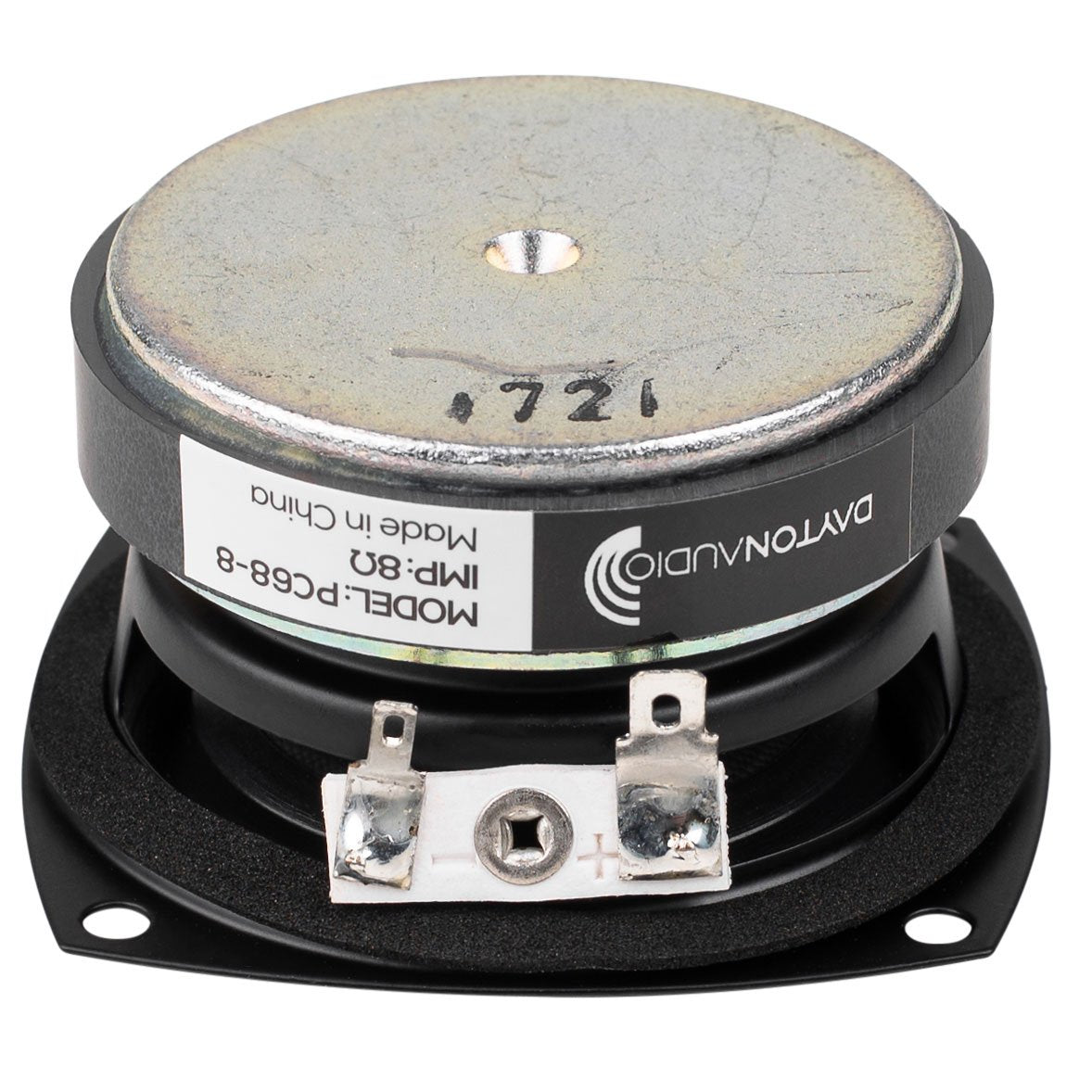 Dayton Audio PC68-8 magnet profile emphasizes higher BL and efficiency for more output.