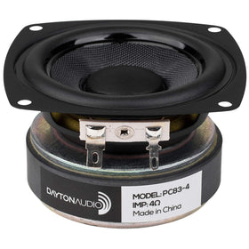 Dayton Audio PC83-4 cone detail for smooth full-range performance in compact speakers