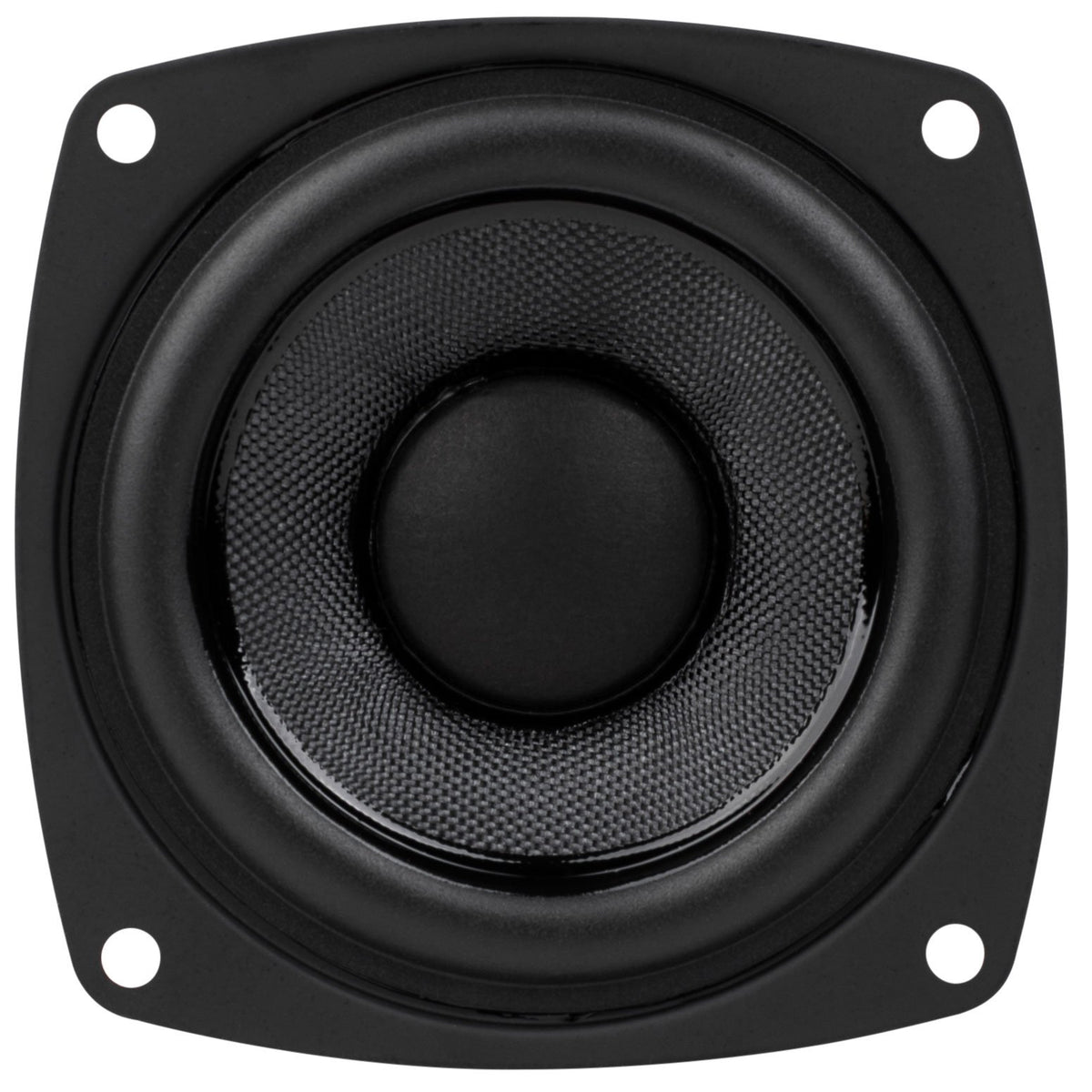 Dayton Audio PC83-4 mounting holes showing easy installation in slim enclosures