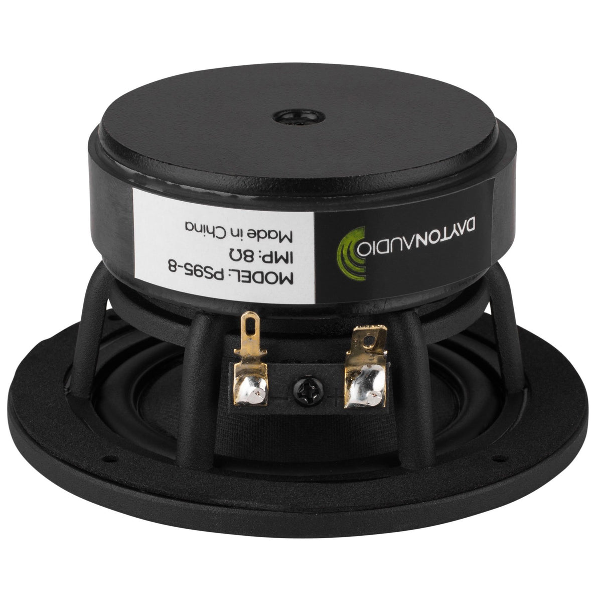 Dayton Audio PS95 copper-anodized phase plug close-up for smooth highs