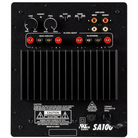 Dayton Audio SA100 ports and inputs enable flexible high/low level connections