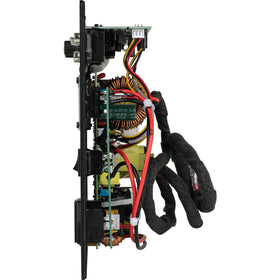 Dayton Audio SPA300-D internal amplifier board highlights compact Class-D efficiency for space-saving setup.